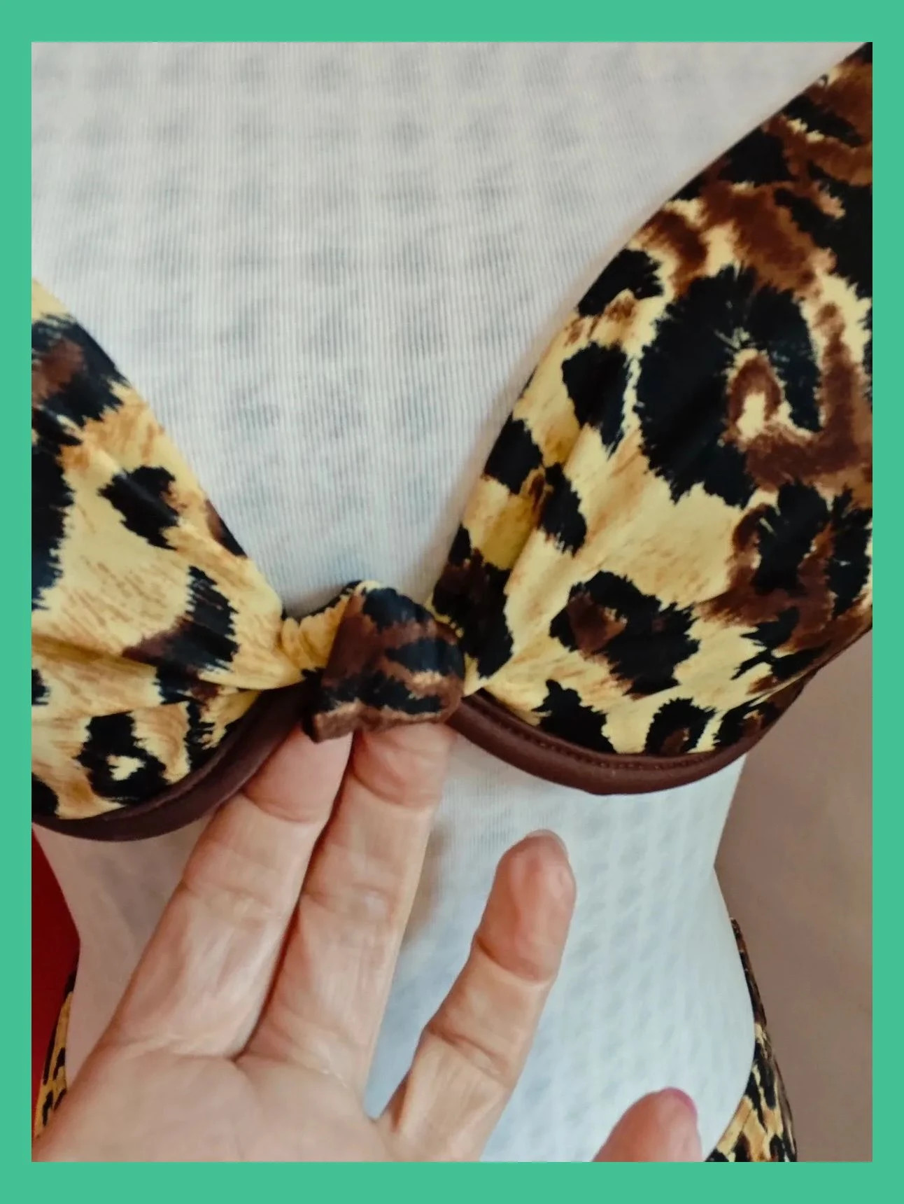 🌺 Precioso bikini estampado animal print – taille L / 40 / 12 4