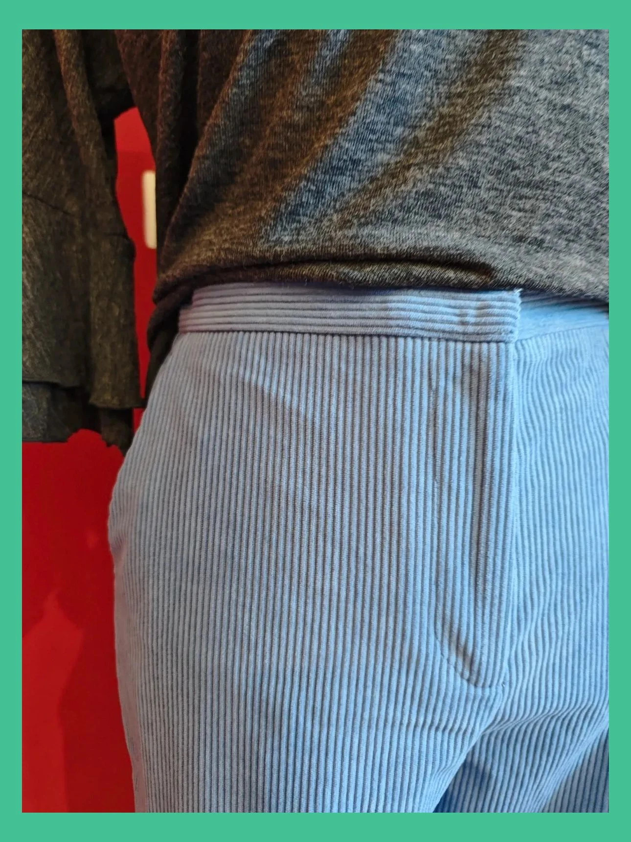 🌺Pantalón de vest6de pana azul, de Sfera – Sfera Collection – taille M / 38 / 10 3