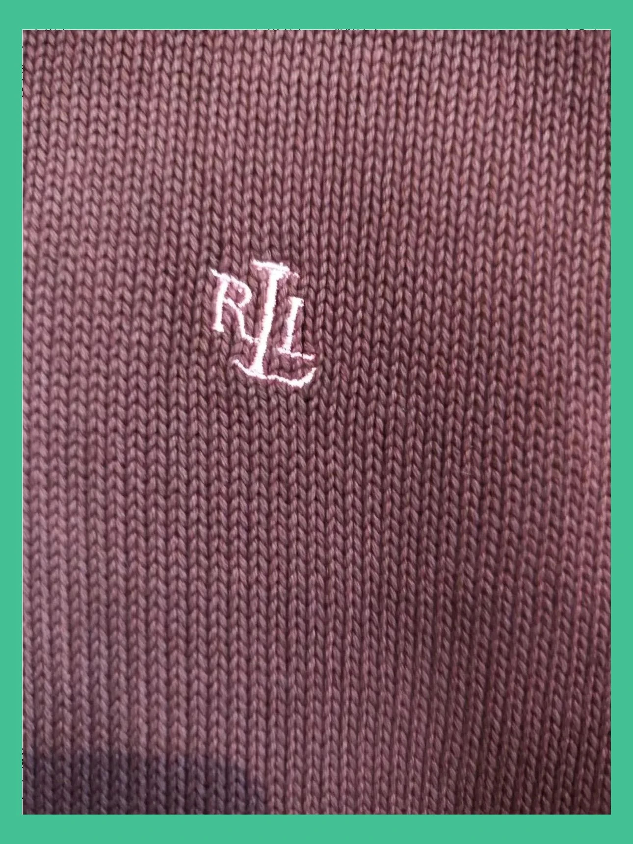 🌺 Jersey de algodón morado oscuro, de Ralph Lauren – Ralph Lauren – taille XXL 2