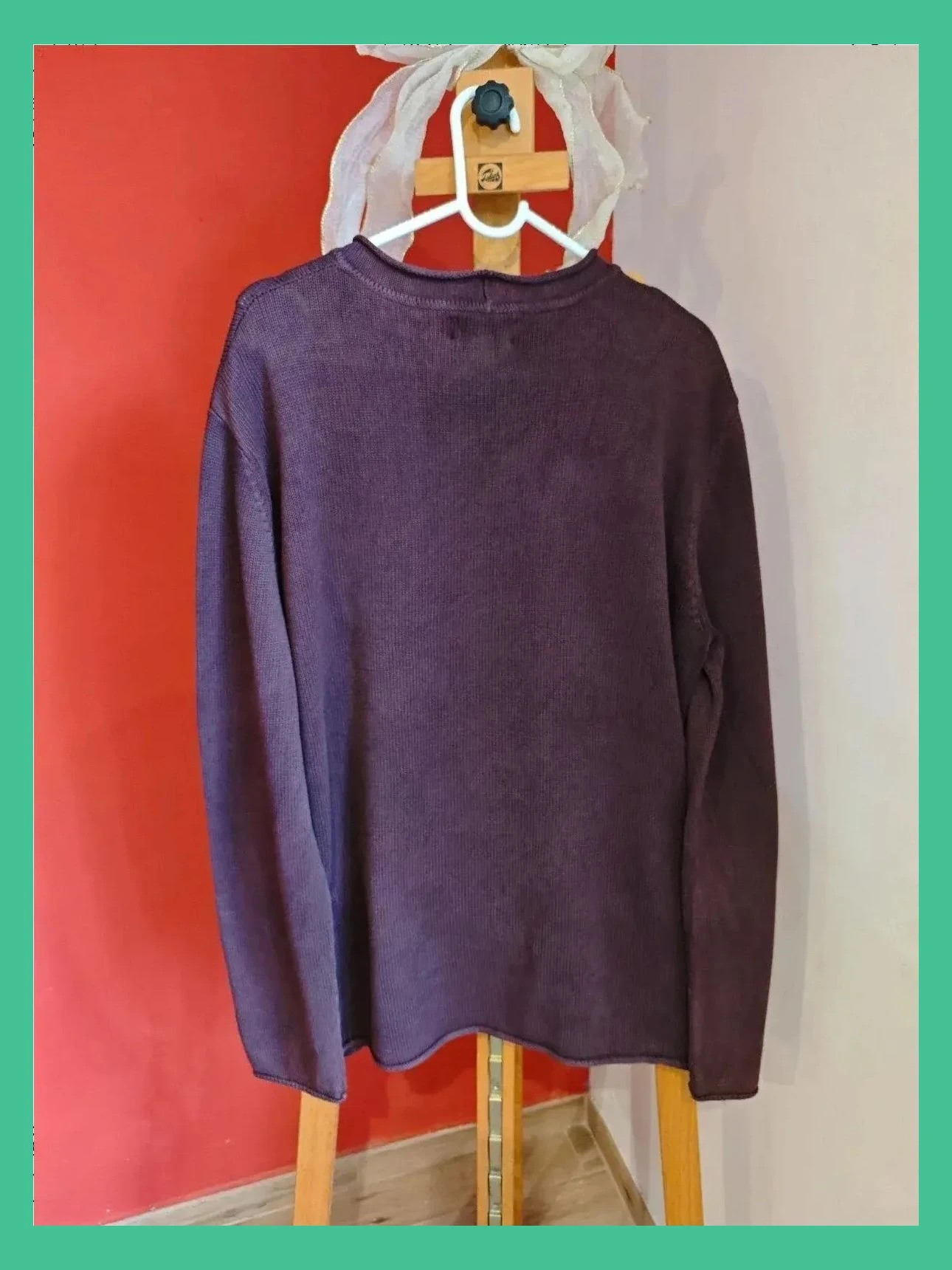 🌺 Jersey de algodón morado oscuro, de Ralph Lauren – Ralph Lauren – taille XXL 3