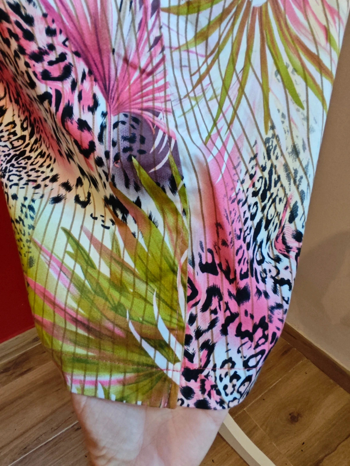🌺Bonita falda entallada estampado multicolor con bolsillos – Vintage Dressing – taille L / 40 / 12 5