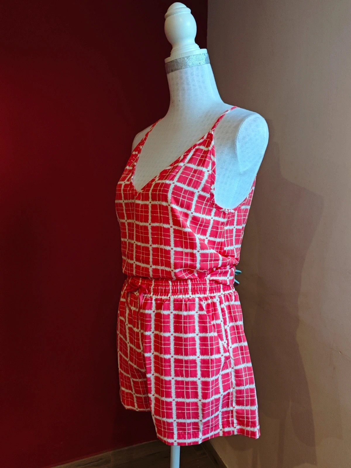 🌺Conjunto super bonito de top y short rojo y blanco, talla M – Alfred & Sisters – taille M / 38 / 10 5