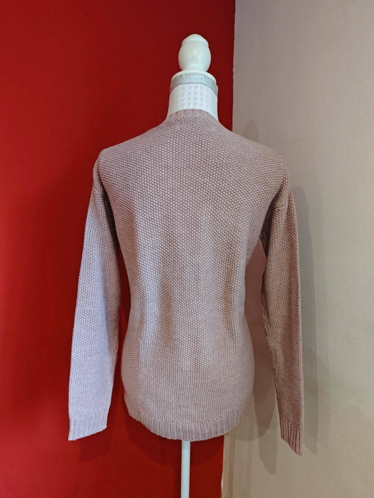 🌺 Jersey rosa con punto de ochos delante – Sfera Basic – taille XL / 42 / 14 5