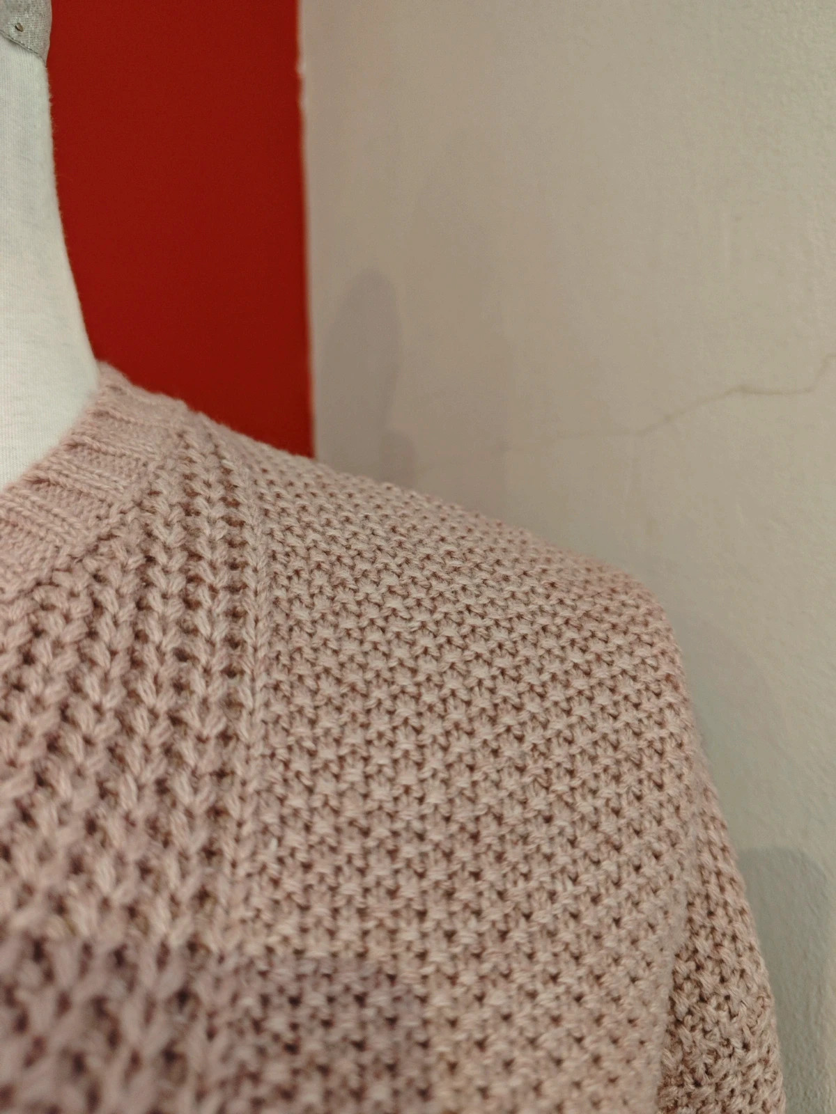 🌺 Jersey rosa con punto de ochos delante – Sfera Basic – taille XL / 42 / 14 4