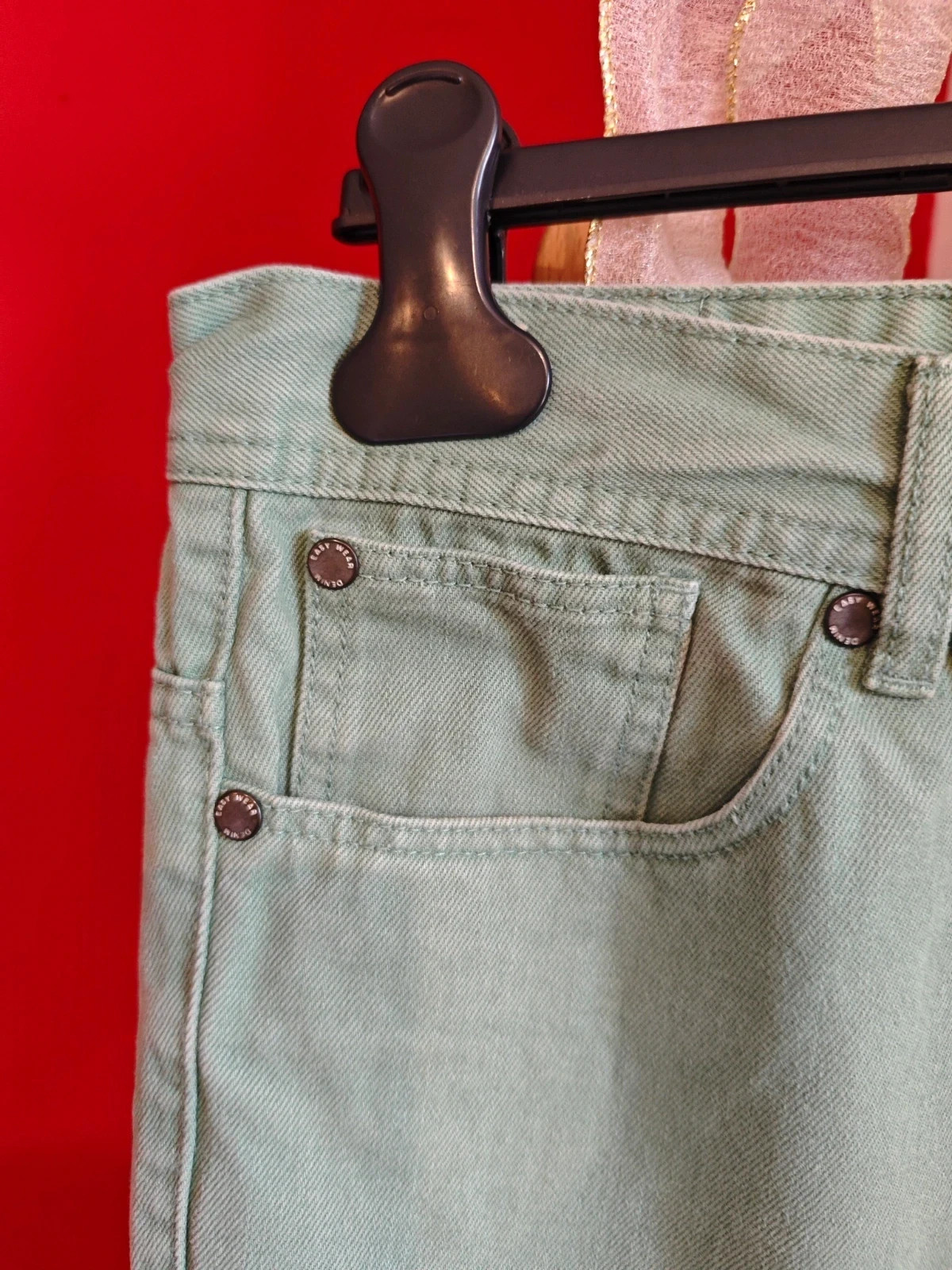 🌺Vaquero de algodón verde claro. Talla 42 – Easy Wear – taille W32 | FR 42 2