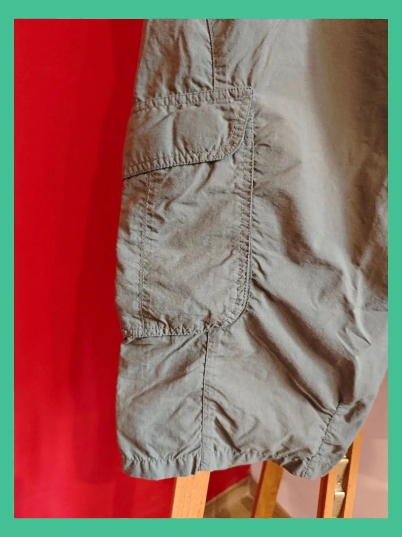 🌺 Pantalón pirata color caqui con bolsillos laterales – Quechua – taille W32 | FR 42 3
