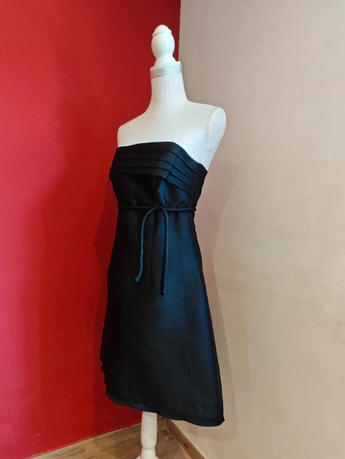 🌺 Impecable vestido negro escote palabra de honor para eventos – OKY-COKY – taille L / 40 / 12 2