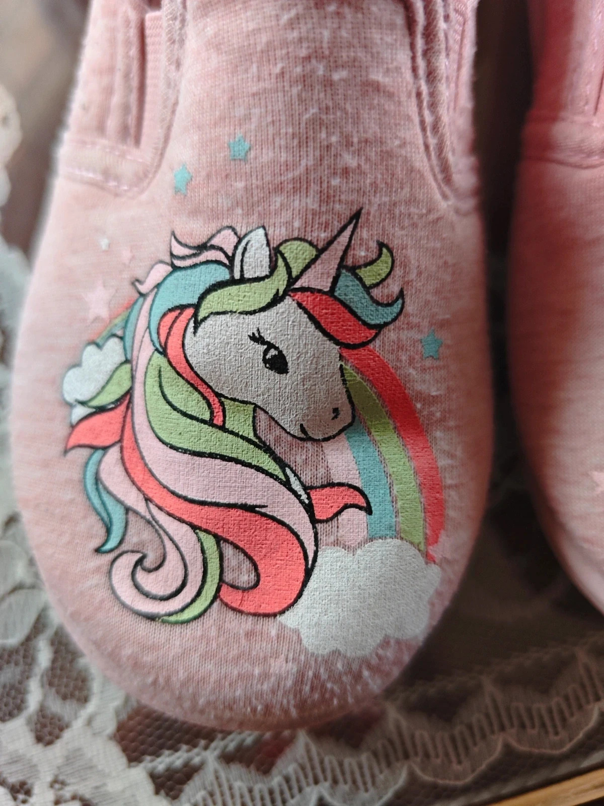 🌺 Bonitas zapatillas casa de niña con unicornio multicolor impreso, número 27 – taille 27 2