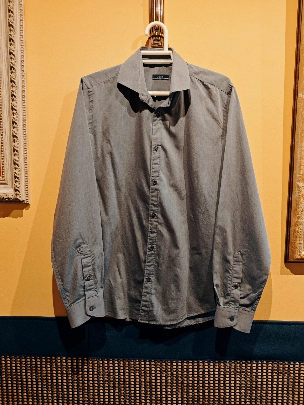 🌺Camisa de algodón gris para hombre de Dustin – Dustin – taille L 2