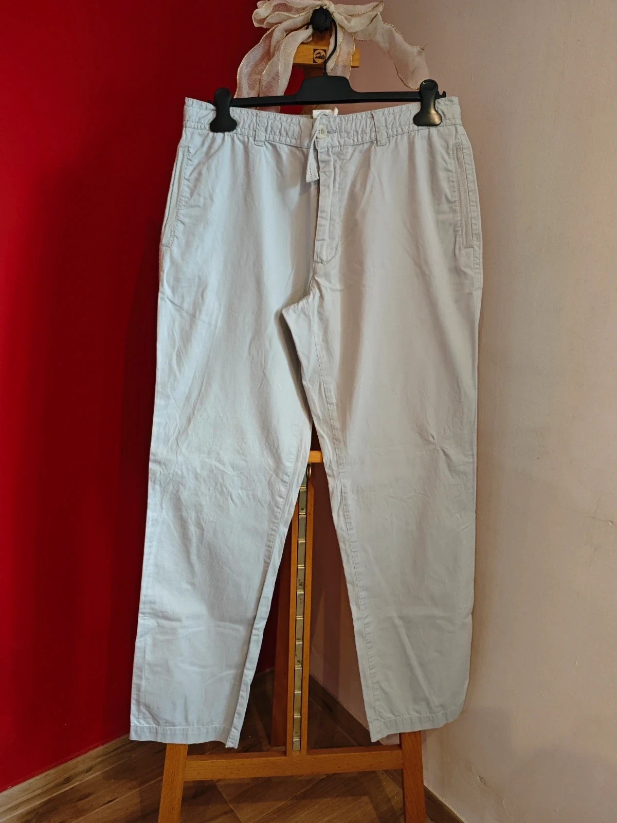 🌺 Pantalón gris claro de algodón, de Sfera – Sfera – taille XL 2