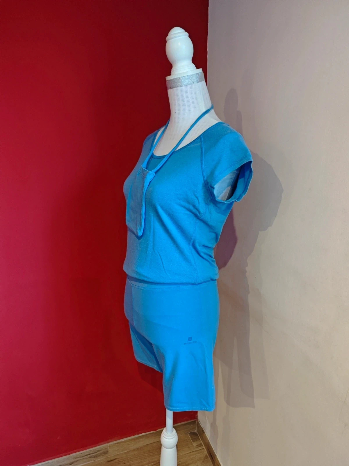 🌺Short y camiseta azul claro con porta móvil, talla M – Domyos – taille M / 38 / 10 4
