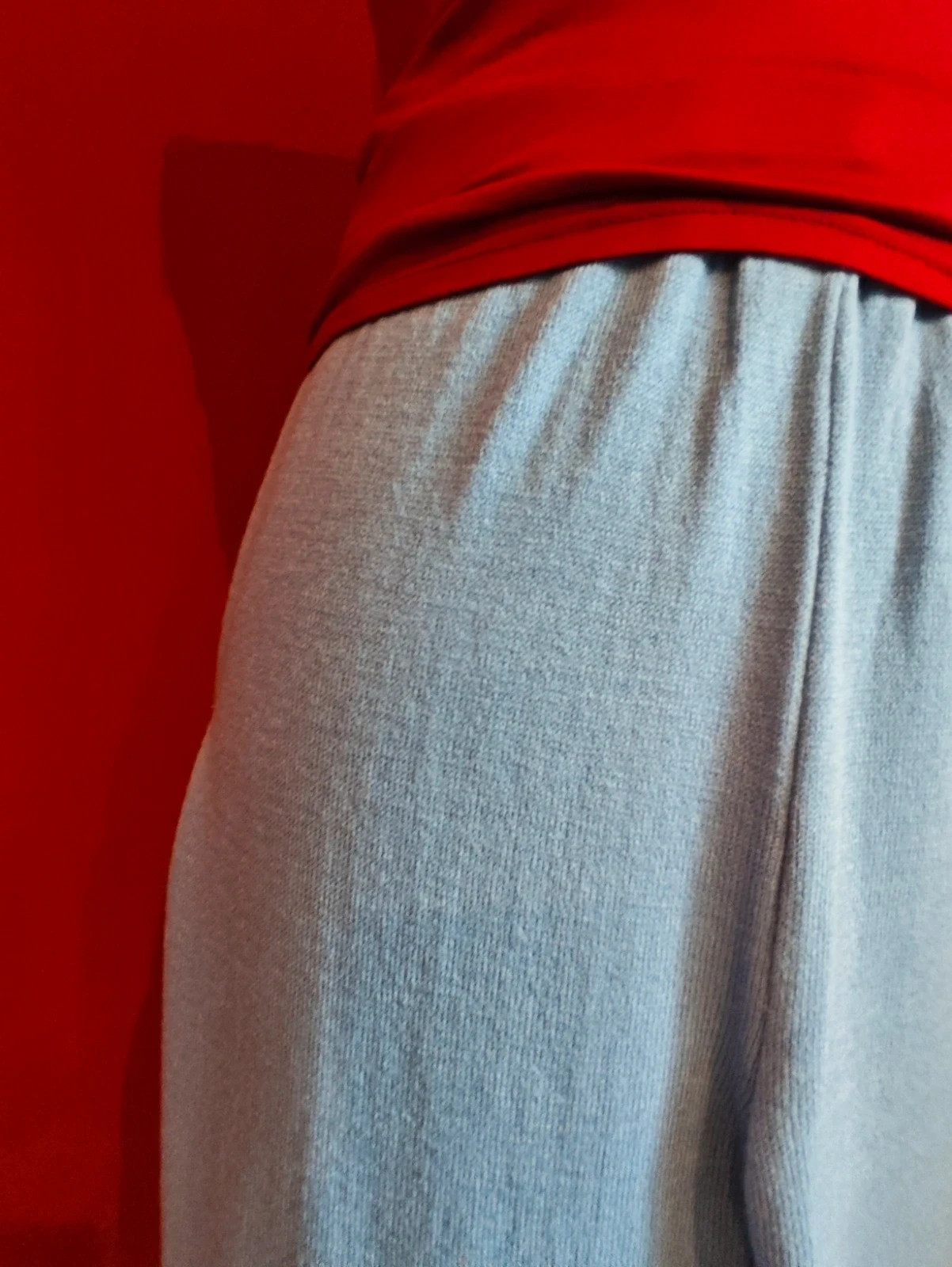 🌺 Bonito pantalón de punto modal muy suave azul claro – taille L / 40 / 12 3