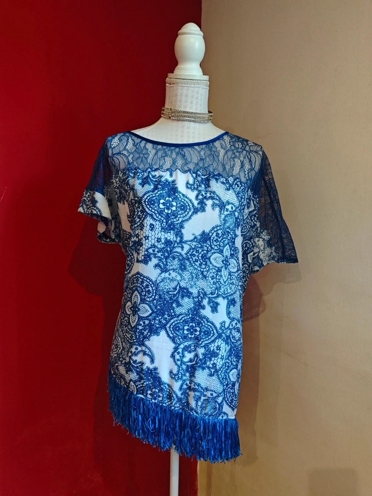 🌺Mini vestido asímetrico con flecos super original, de Zeila – Zeila – taille 5XL / 50 / 22 2