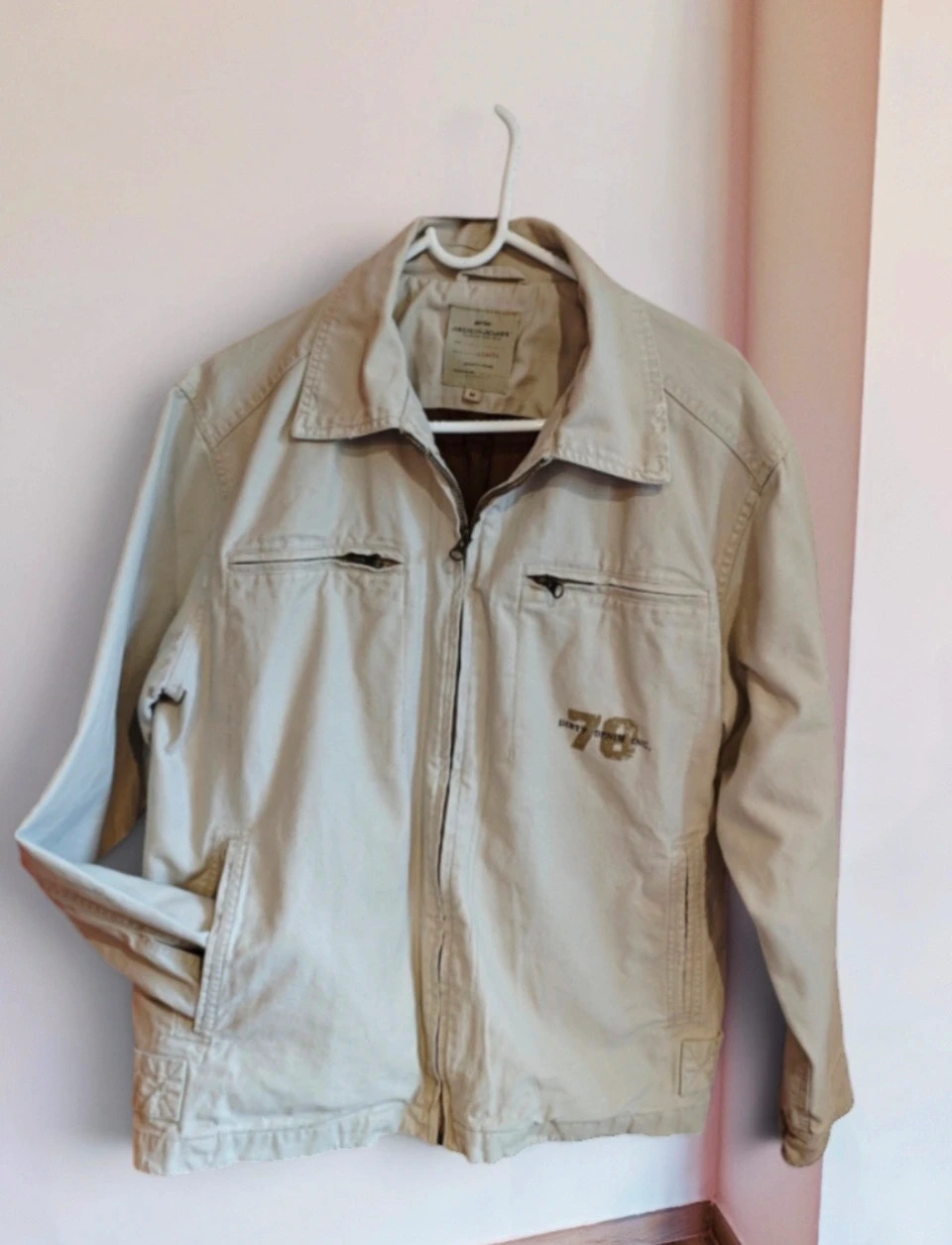 🌺Chaqueta denim de algodón gris clarito de Jack&Jones
