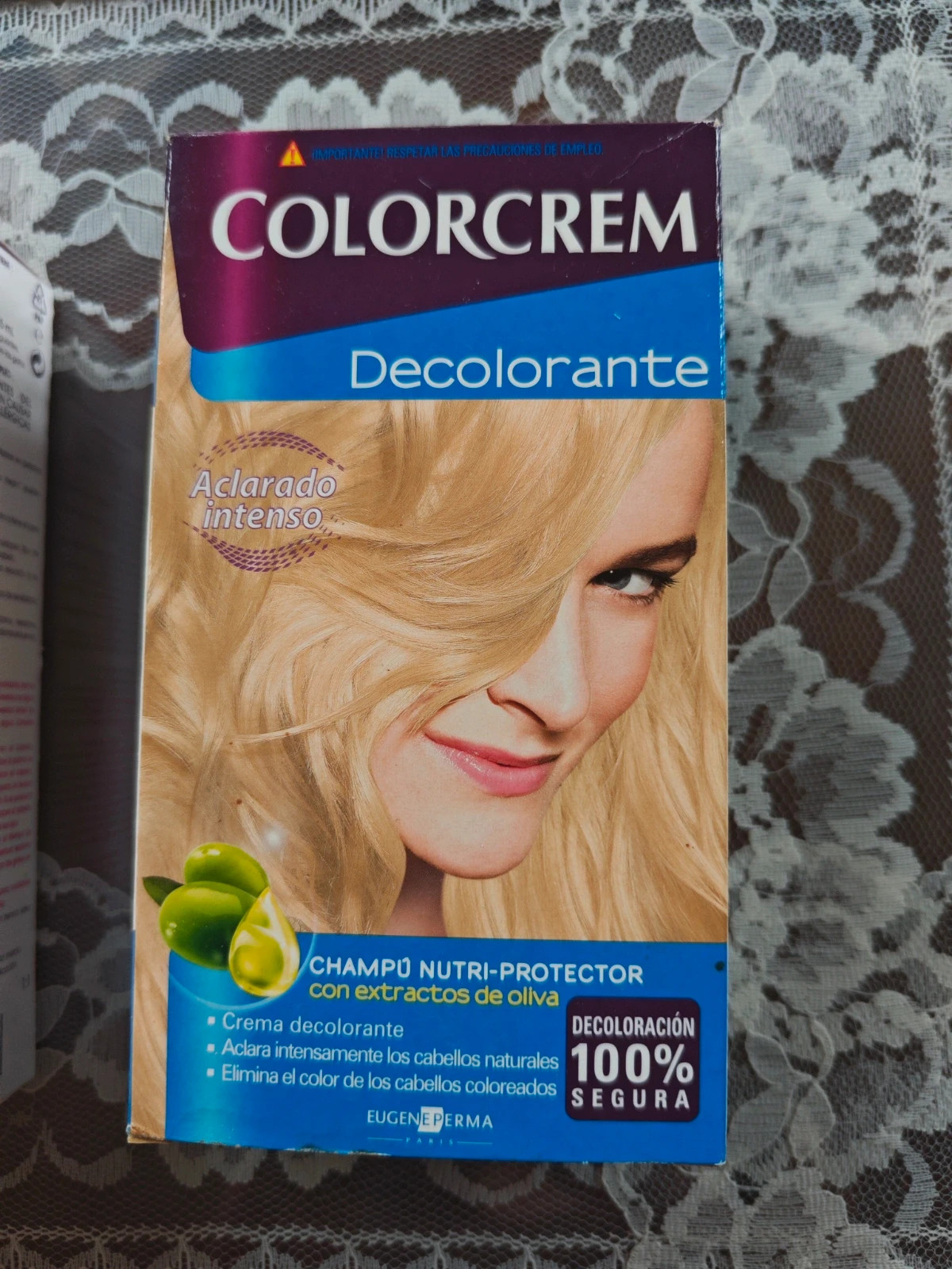 🌺Dos tintes Colorcrem Mousse (Tono 7.3 Rubio Dorado y Decolorante) 3