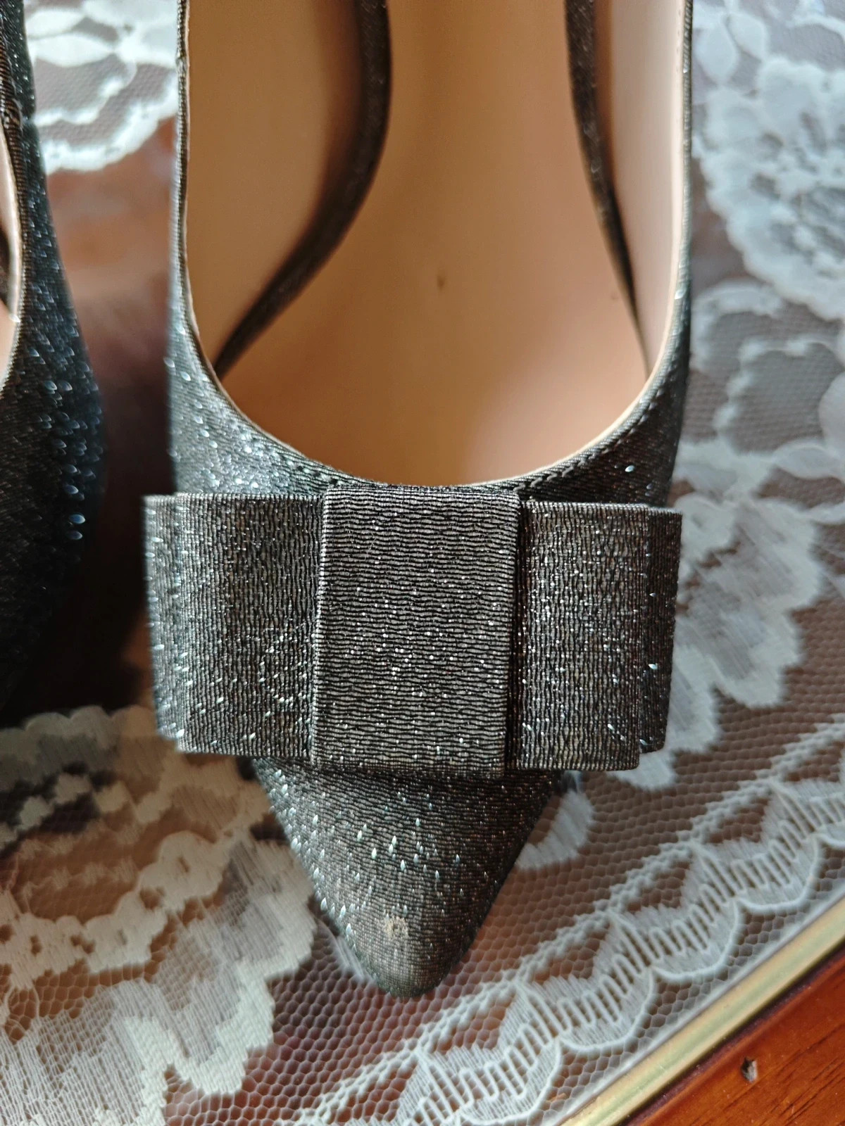 🌺 Zapatos super bonitos de tacón plateados, de Menbur, número 38 – Menbur – taille 38 3
