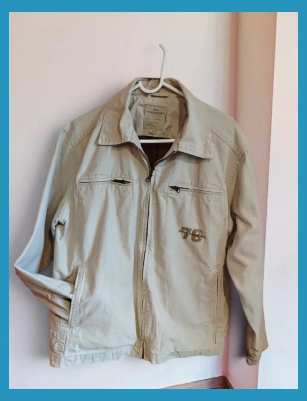 🌺Chaqueta denim de algodón gris clarito de Jack&Jones