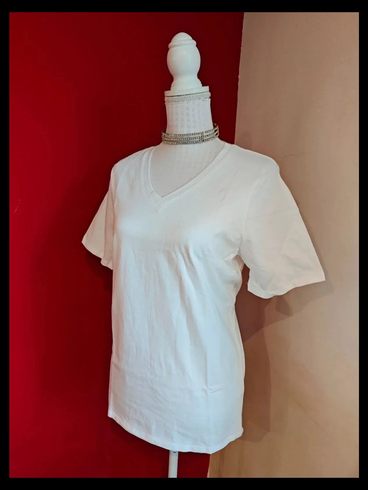 🌺 Camiseta básica de algodón blanc nueva – Decathlon – taille L / 40 / 12 3