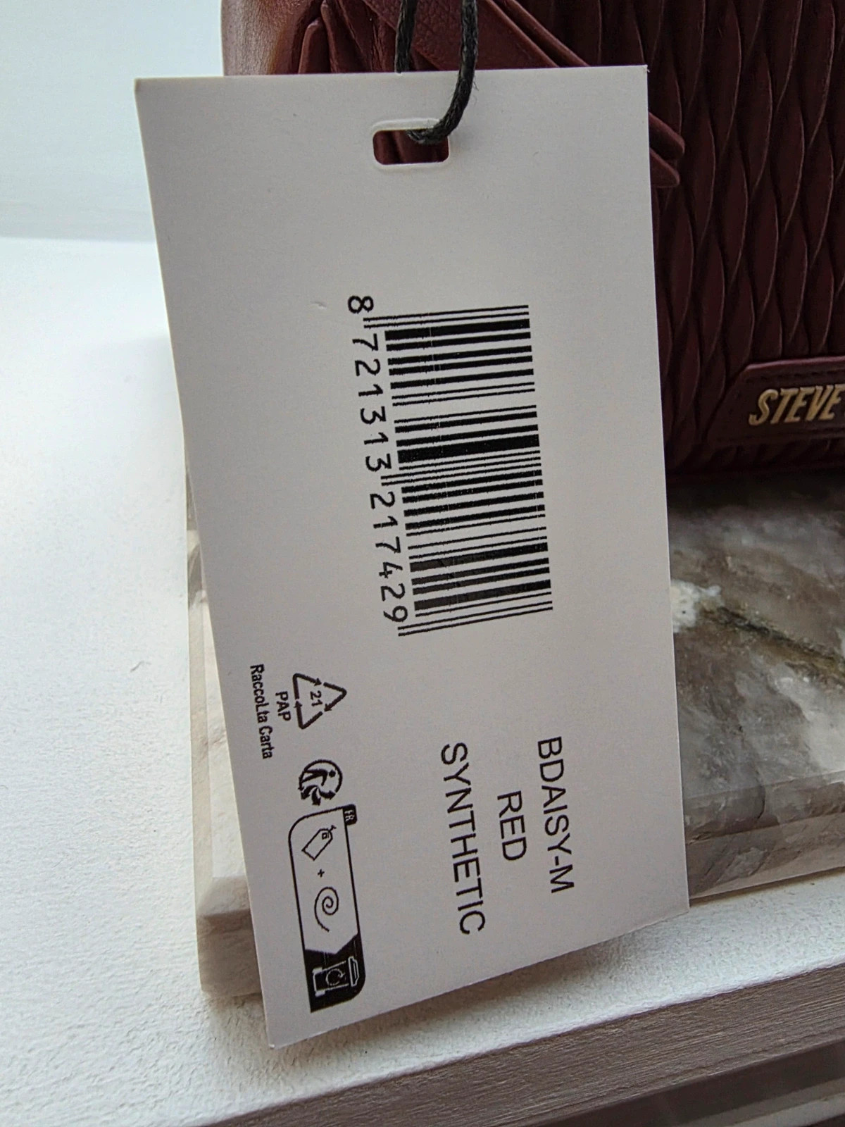 Sac Bandoulière Steve Madden Rouge Bordeaux Matelassé – Steve Madden 5