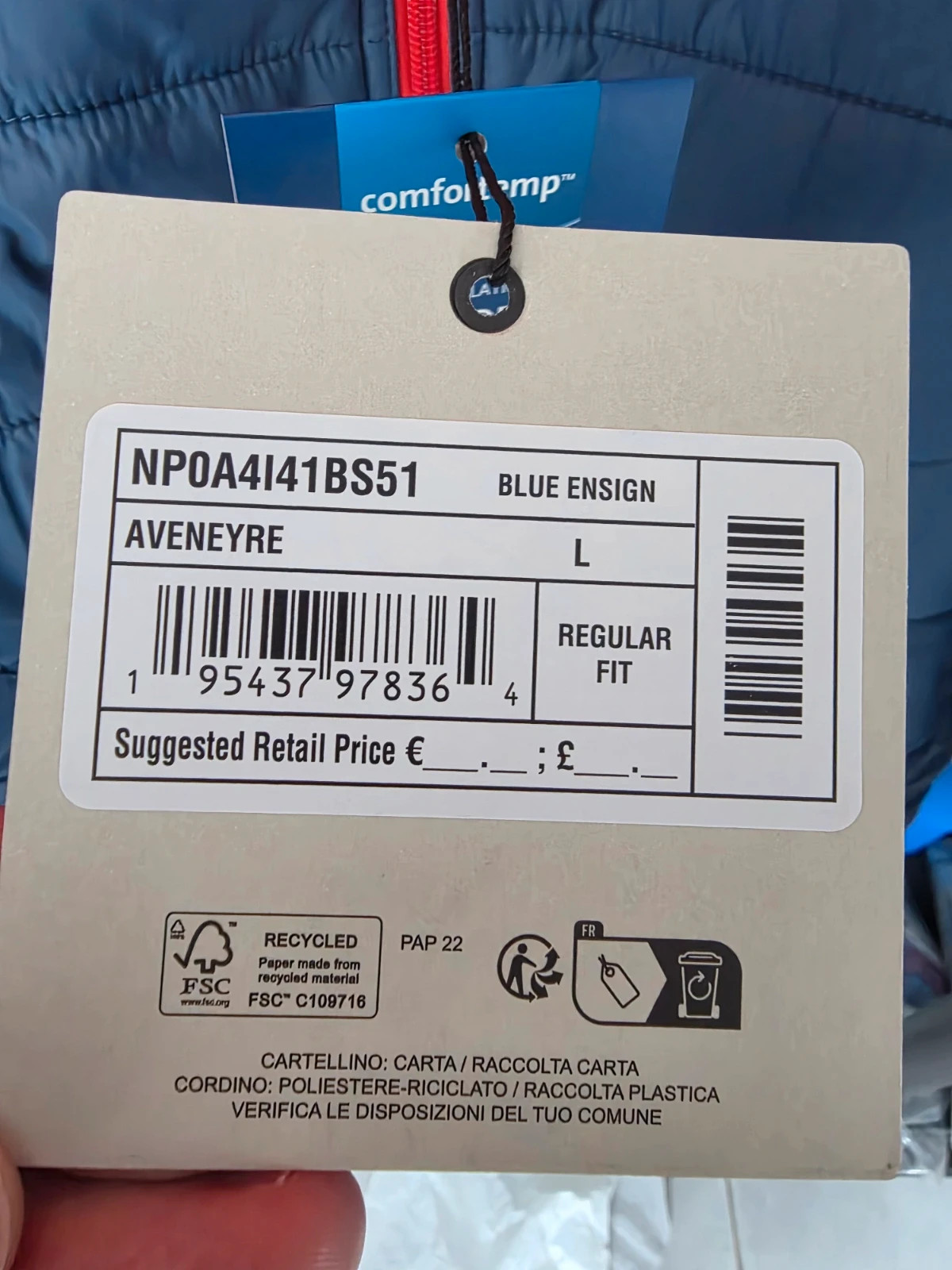 Doudoune à Capuche Homme Napapijri Bicolore Bleu Marine / Orange Taille L Neuve avec étiquette – Napapijri – taille L 4
