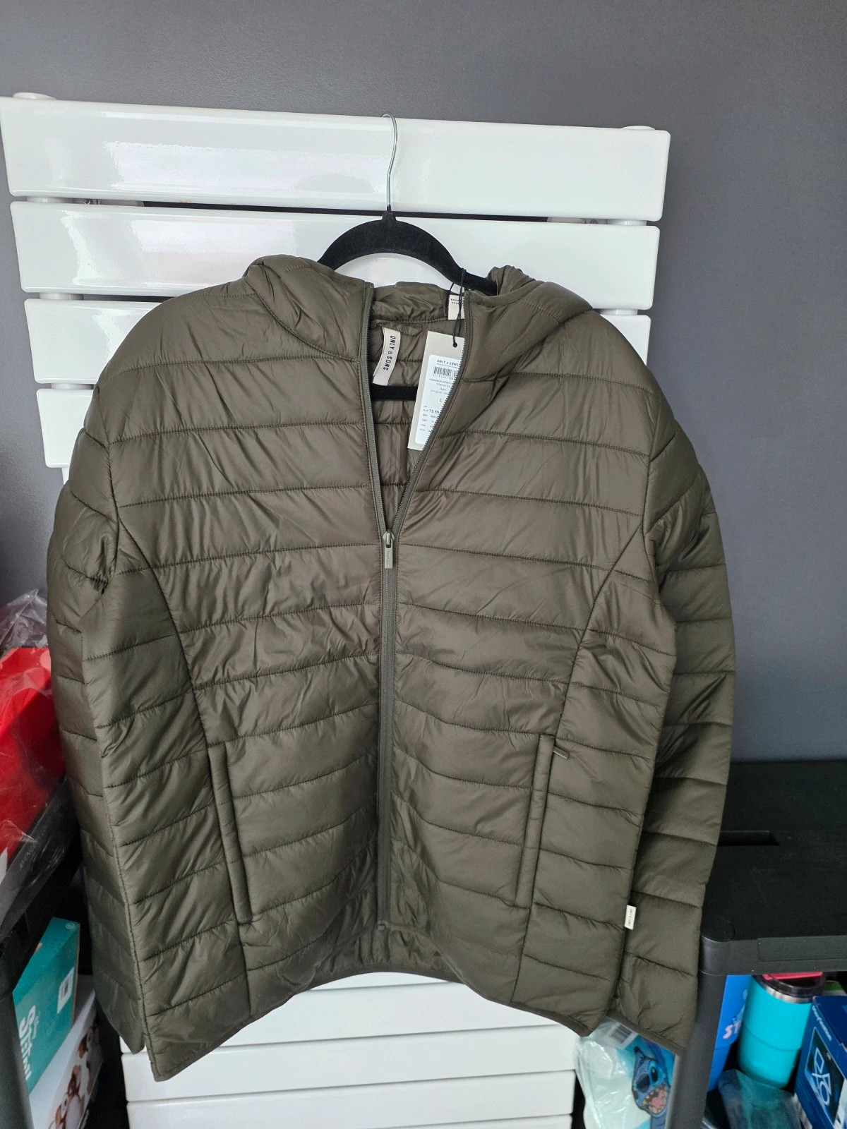 Doudoune Homme Legere a Capuche Only & Sons Vert Kaki Taille L Neuve avec etiquette – ONLY & SONS – taille L