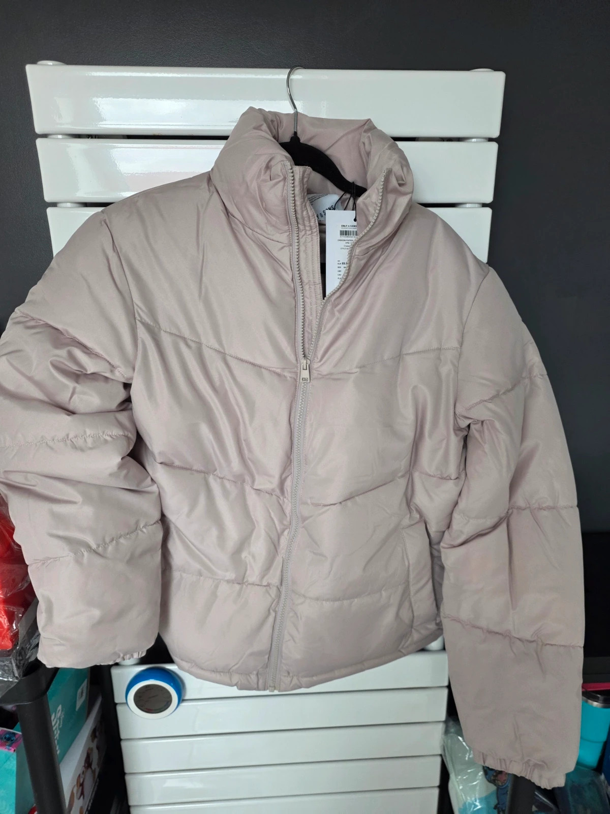 Doudoune Homme Only & Sons Beige / Gris Taupe Taille S Neuve avec étiquette