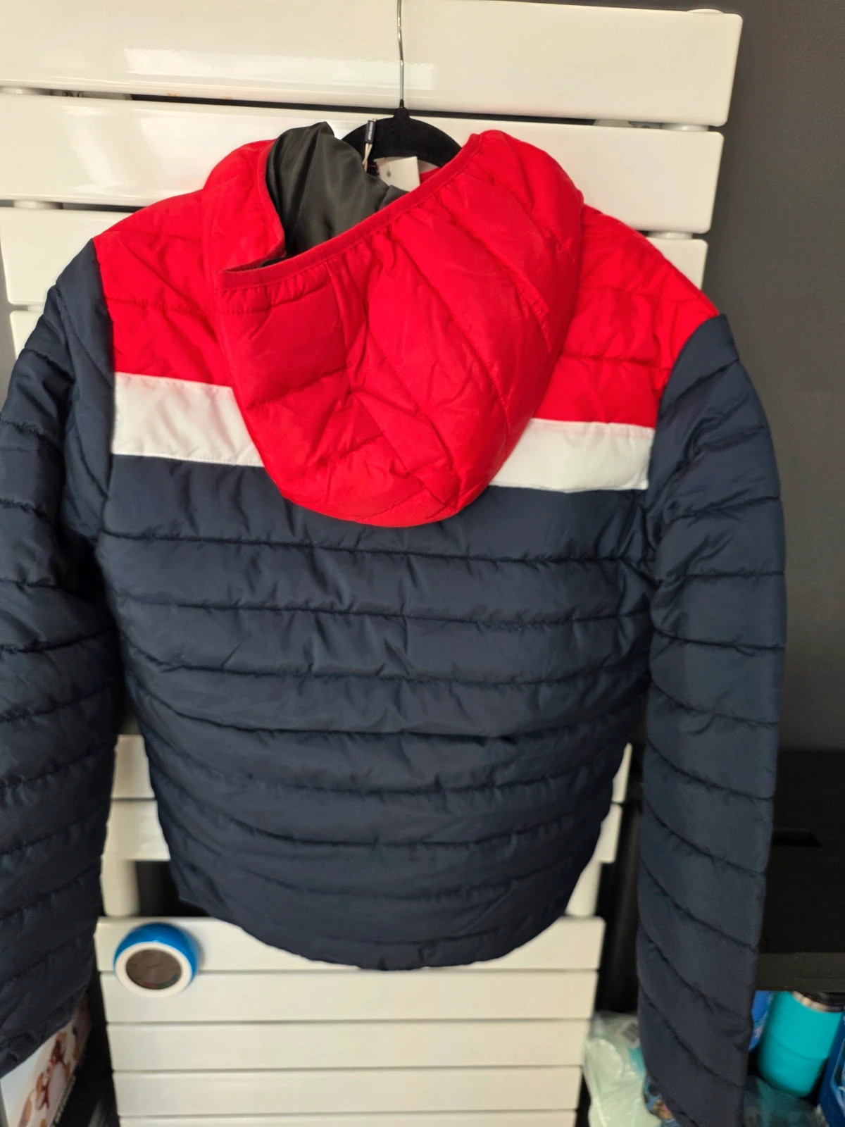Doudoune à Capuche Homme Jack & Jones Tricolore Bleu Marine / Rouge / Blanc Taille S – Jack & Jones – taille S 4