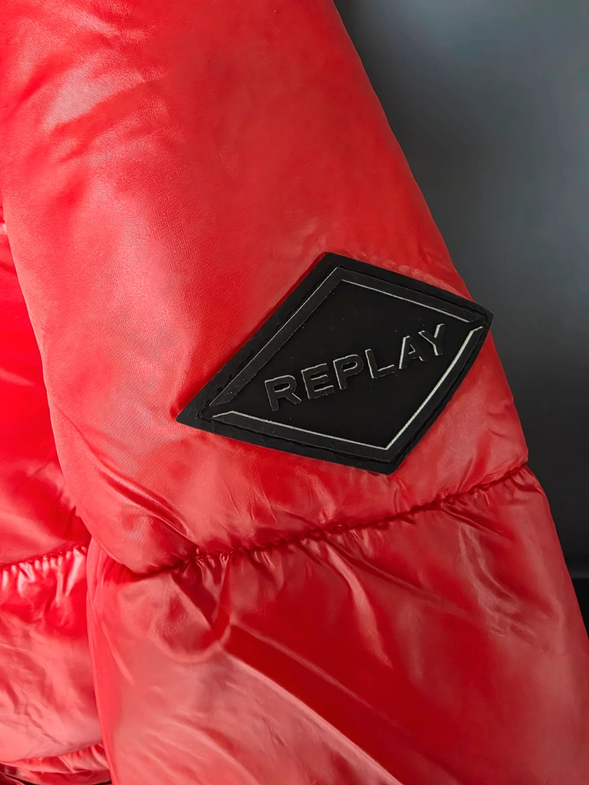 Doudoune matelassée Replay Rouge brillant Taille S Neuve avec étiquette – Replay – taille S / 36 / 8 2
