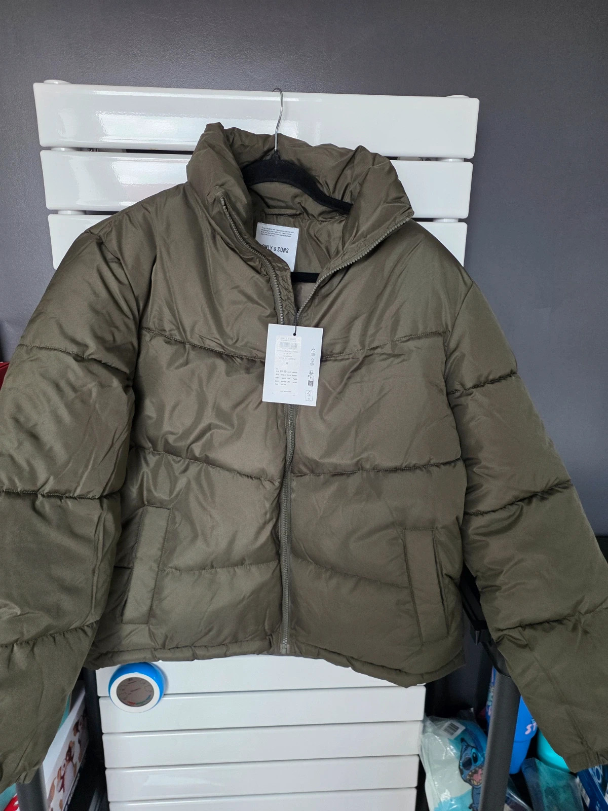 Doudoune Homme Only & Sons Vert Kaki / Militaire Taille M Neuve avec étiquette