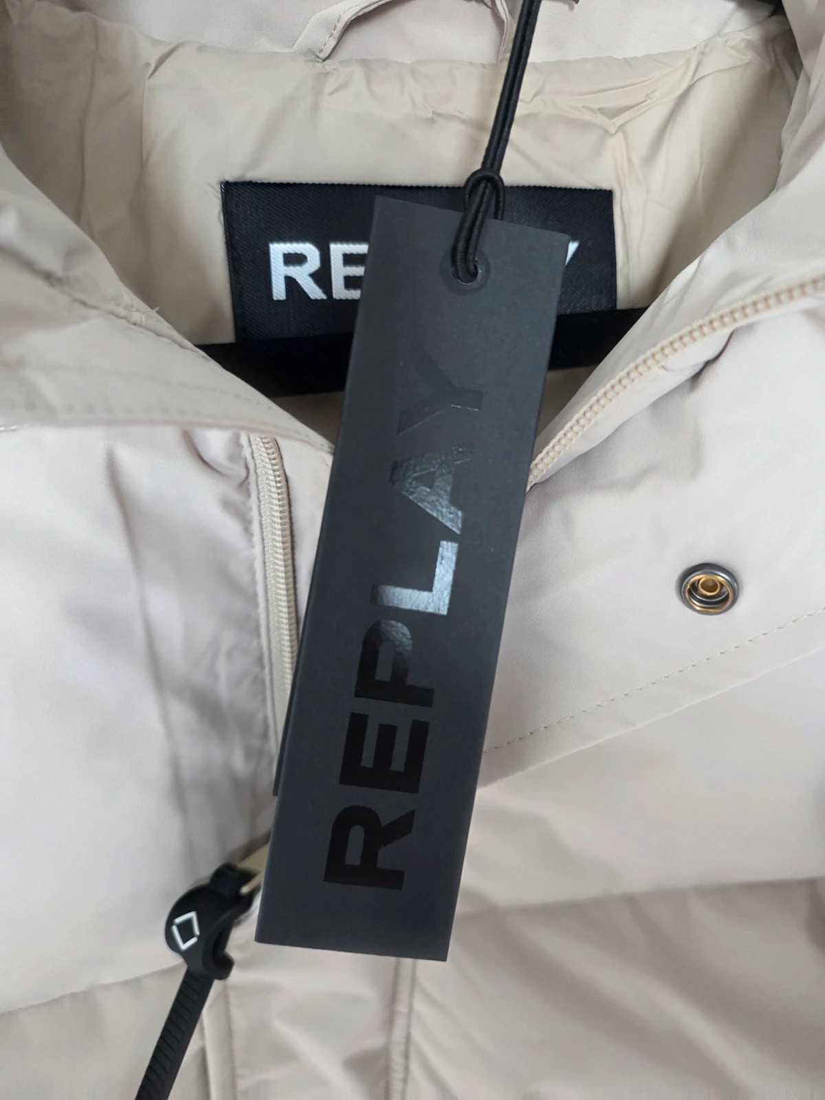 Doudoune matelassée Replay Beige Taille M Neuve avec étiquette – Replay – taille M 2