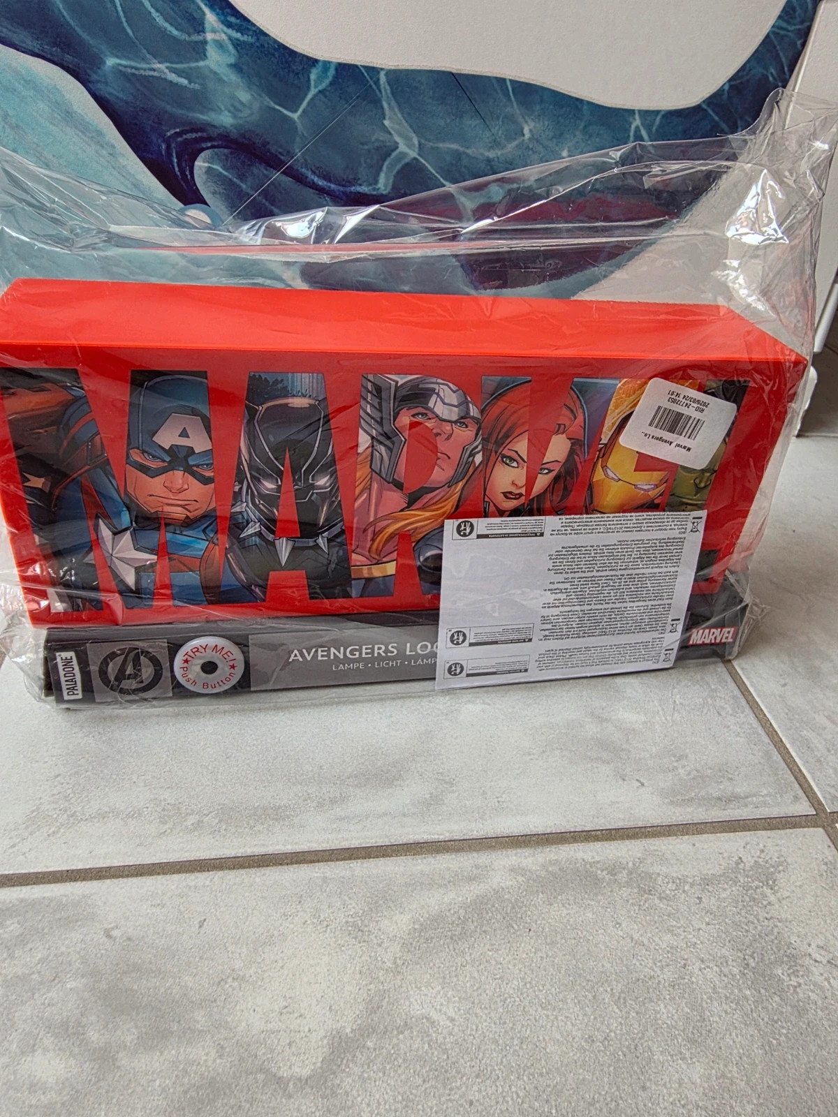 Lampe de table / murale Logo Marvel Avengers NEUVE – Paladone