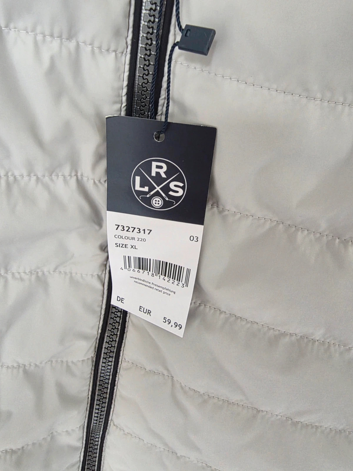 Doudoune sans manches Lerros Beige clair Gris clair Taille XL – Lerros – taille XL 2