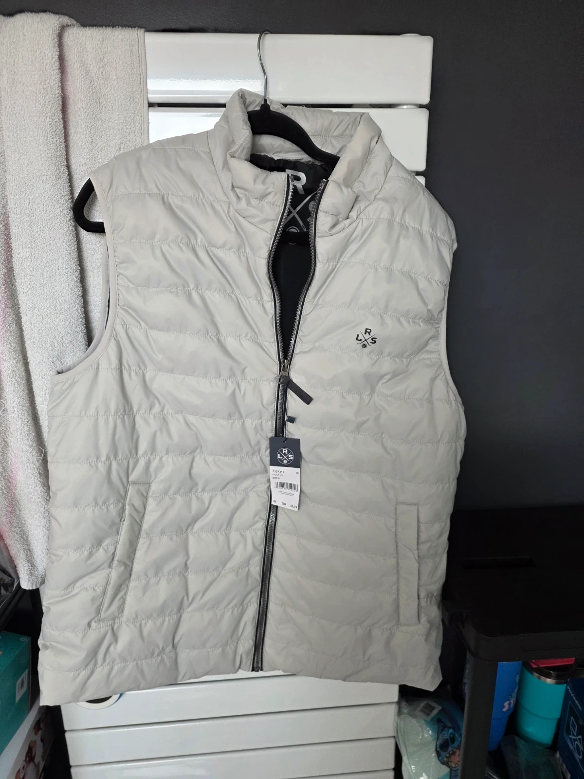 Doudoune sans manches Lerros Beige clair Gris clair Taille XL