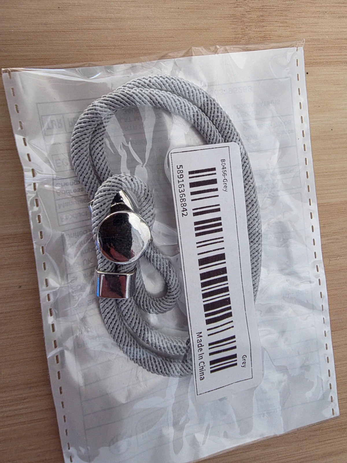 Bracelet taille 20cm gris