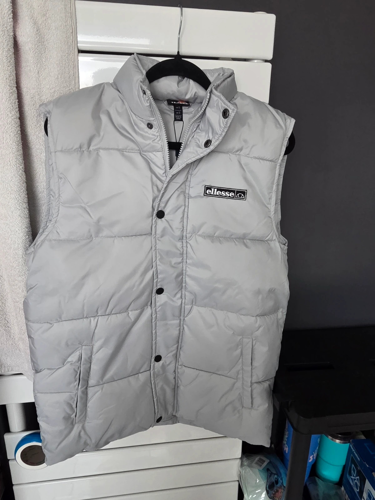Doudoune sans manches Ellesse Marvini Gilet Gris clair Taille S