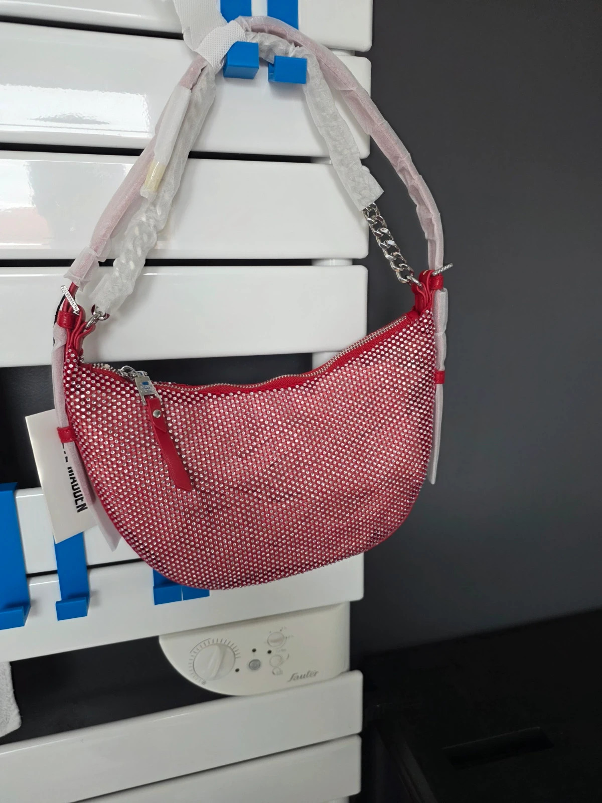 Sac porté épaule Steve Madden rouge strass – Steve Madden 3