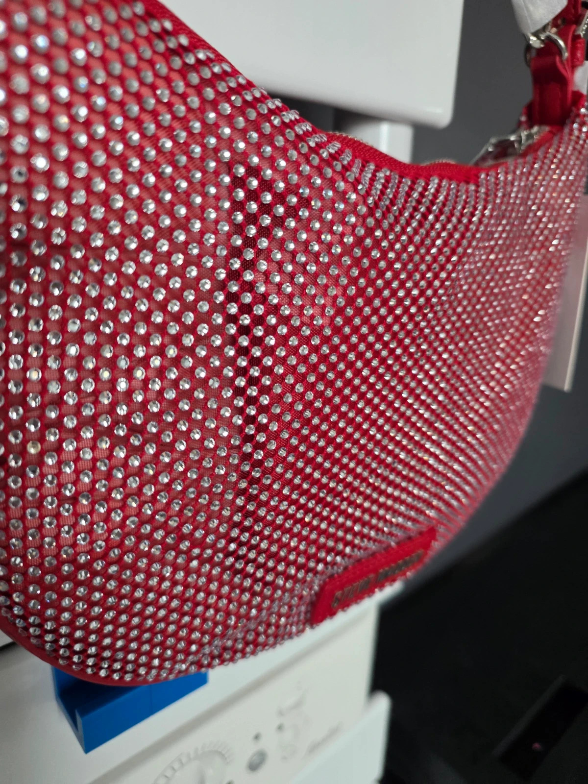 Sac porté épaule Steve Madden rouge strass – Steve Madden 2