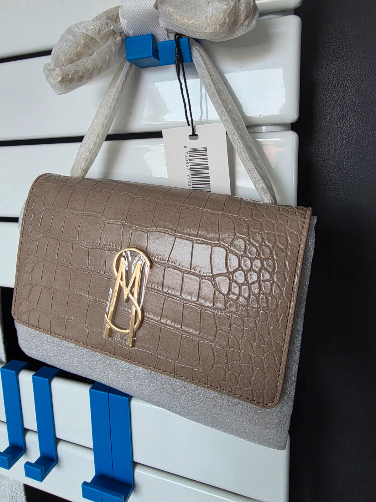 Sac pochette Steve Madden taupe effet crocodile – Steve Madden 2