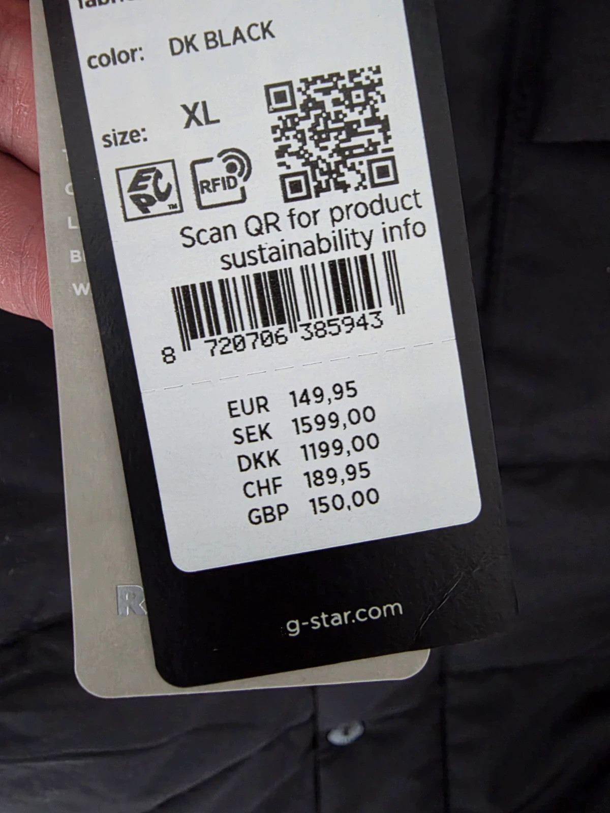 Doudoune sans manches G-Star RAW noire Taille XL – G-Star RAW – taille XL 3
