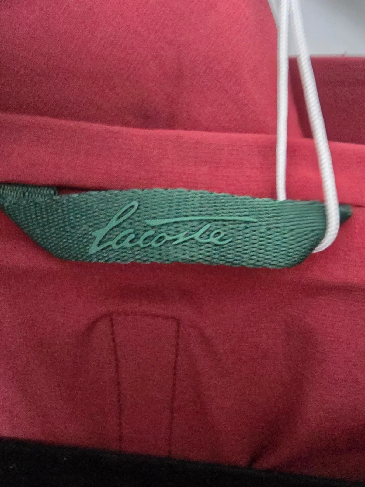 Veste / Coupe-vent à capuche Lacoste bordeaux et noir Taille 52 (L) – Lacoste – taille L 5