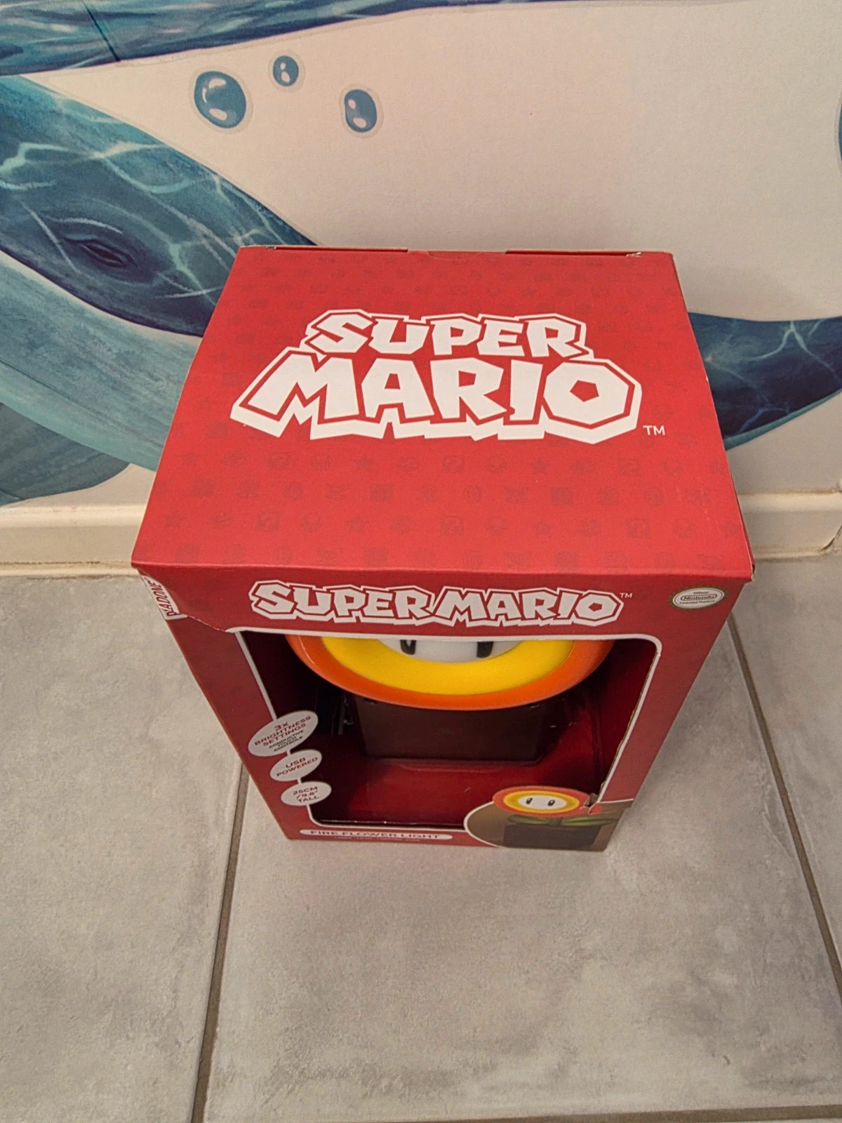 Lampe Fleur de Feu Super Mario NEUVE 25 cm, Tactile & USB – Paladone / Nintendo – Super Mario 3