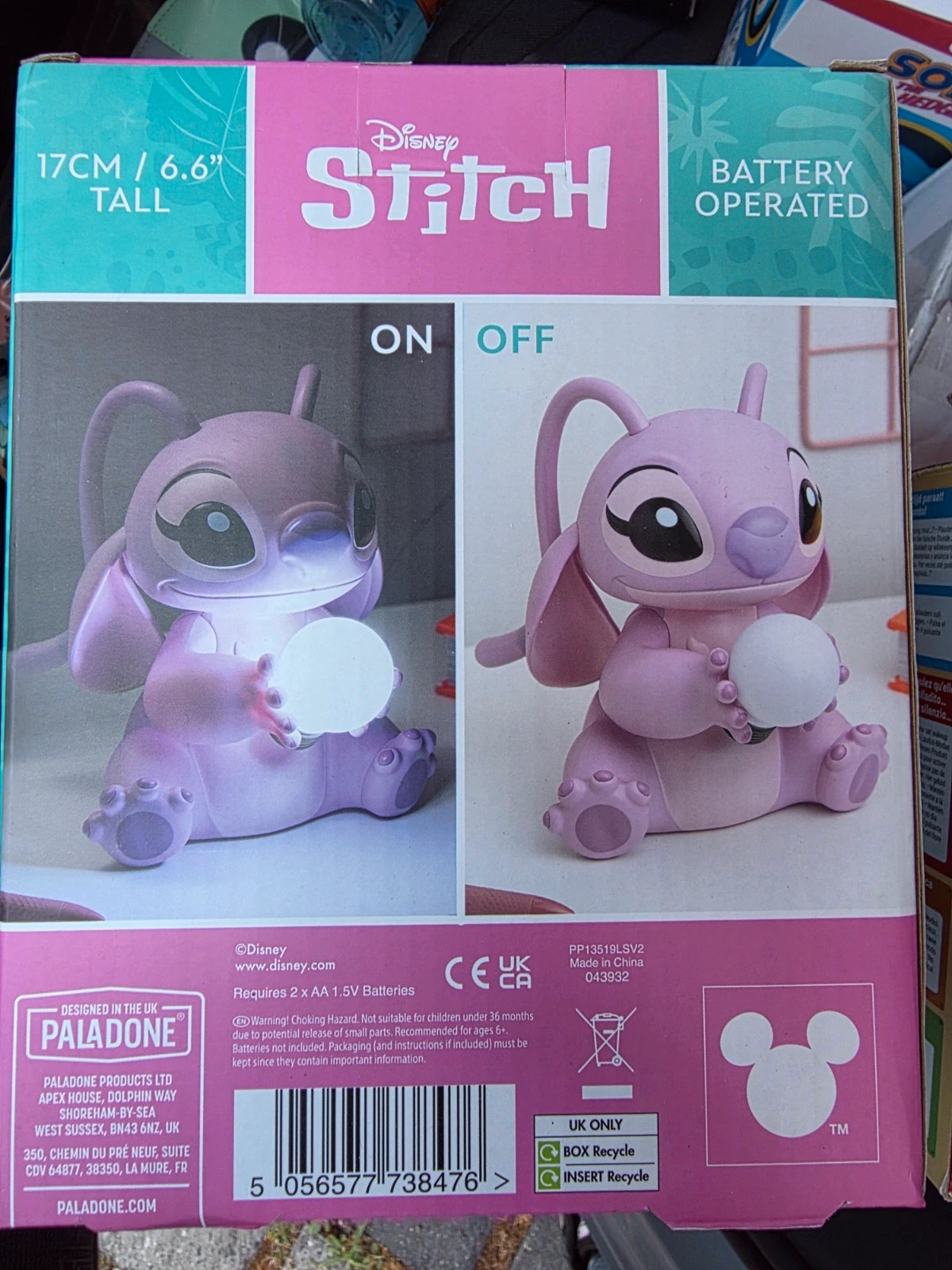 Lampe Veilleuse Angel "Glo Buddies" NEUVE – Disney Lilo & Stitch / Paladone – Disney 2