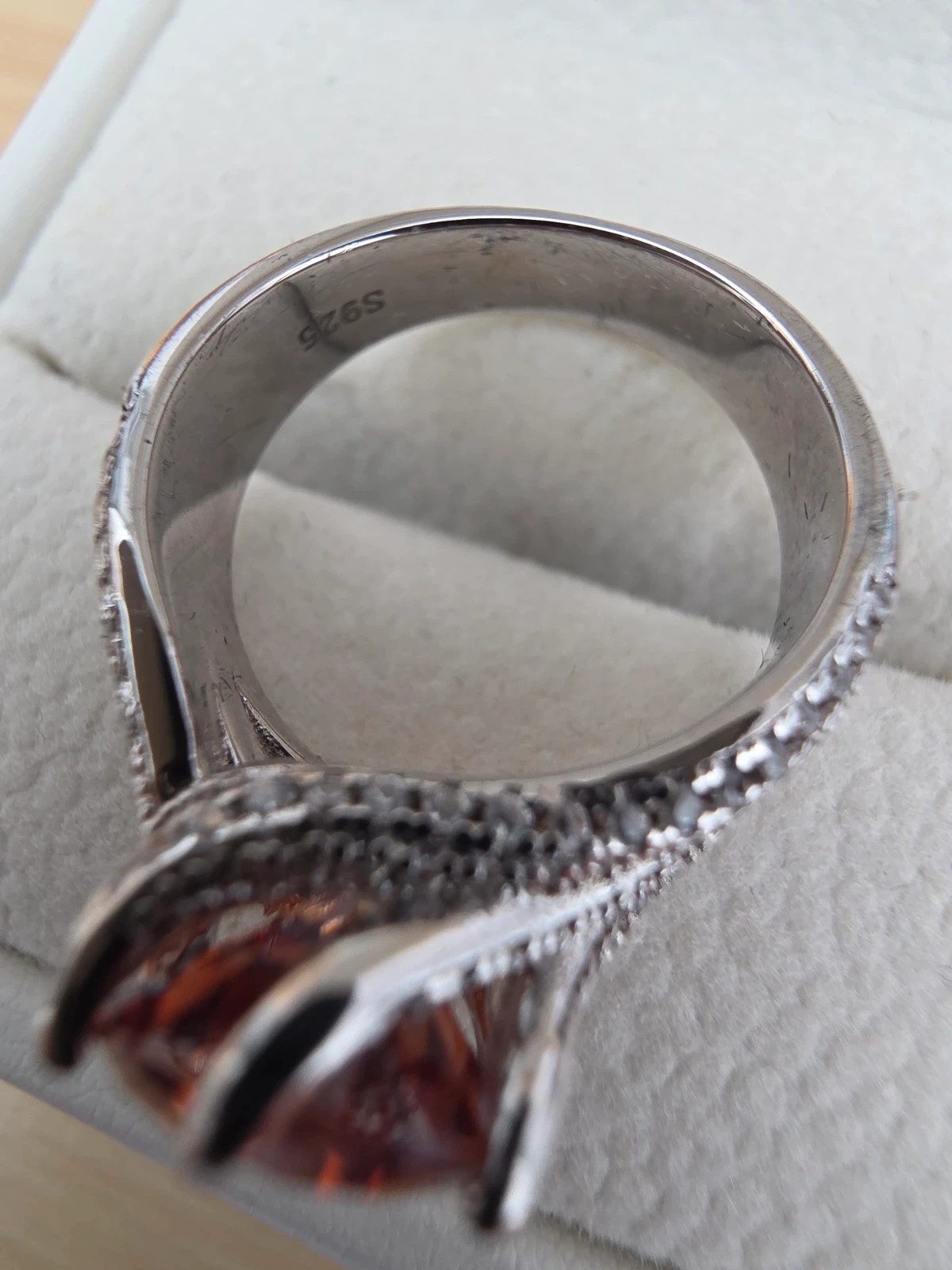 Bague de Vos Rêves : Moissanite Rouge Passion 3 Carats - T53 – taille 16,9 mm 4