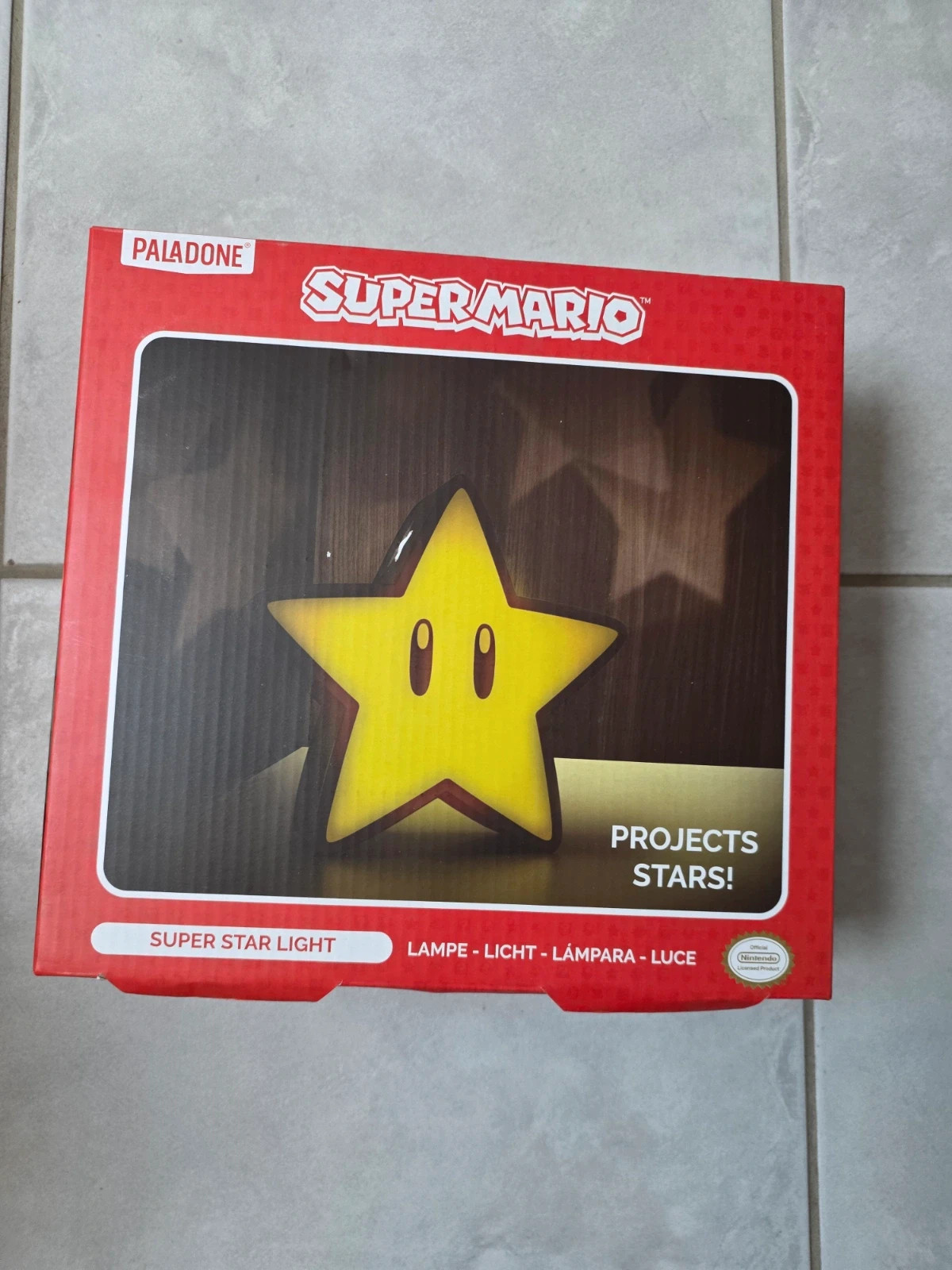 Lampe Projecteur Super Star Mario Paladone NEUVE en Boîte (Super Star Light)