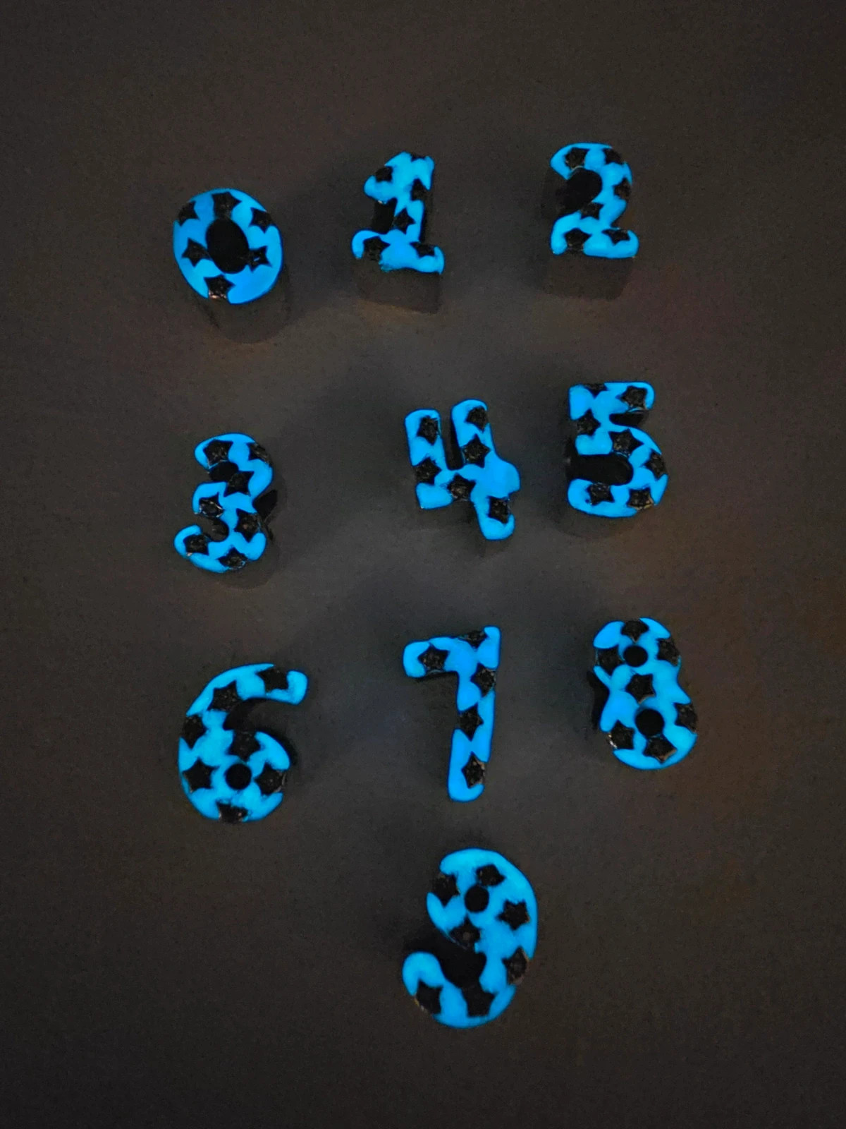 Charm numéro de 0 a 9 le lot – Charm