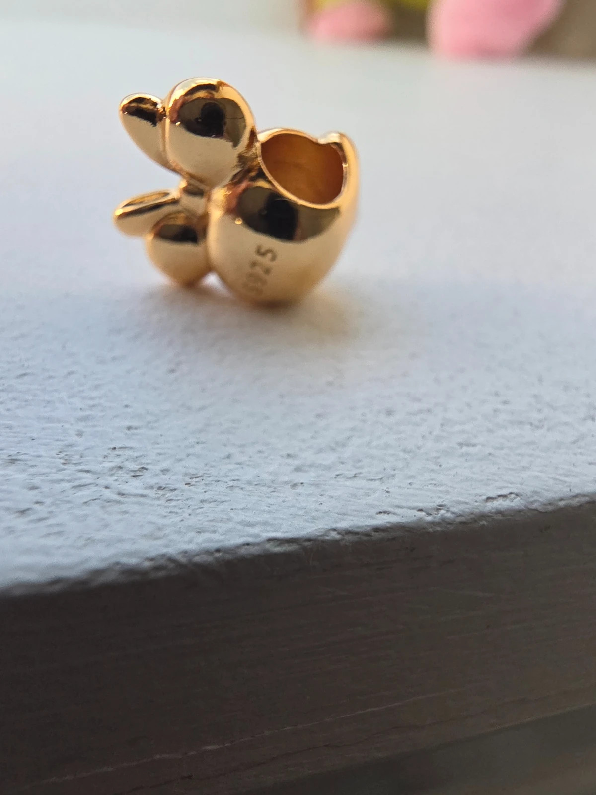 Breloque tête de Minnie plaque or – Charm 2