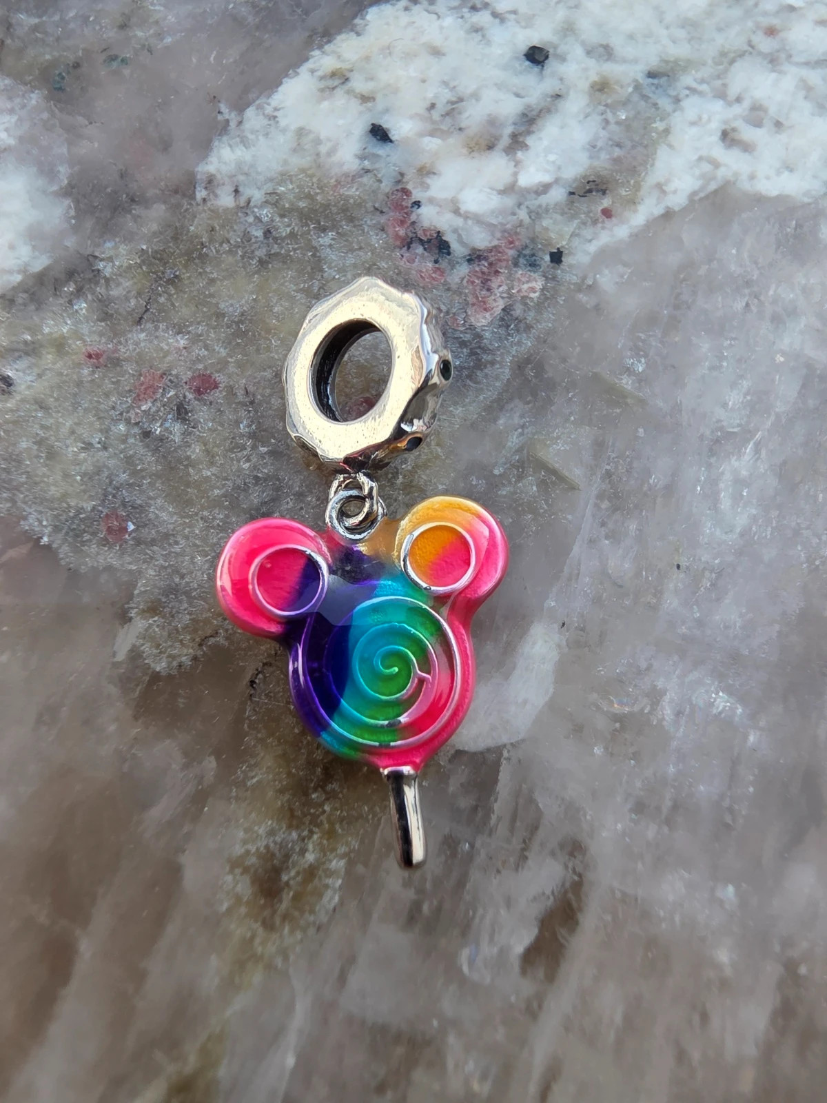 Charm sucette multicolore