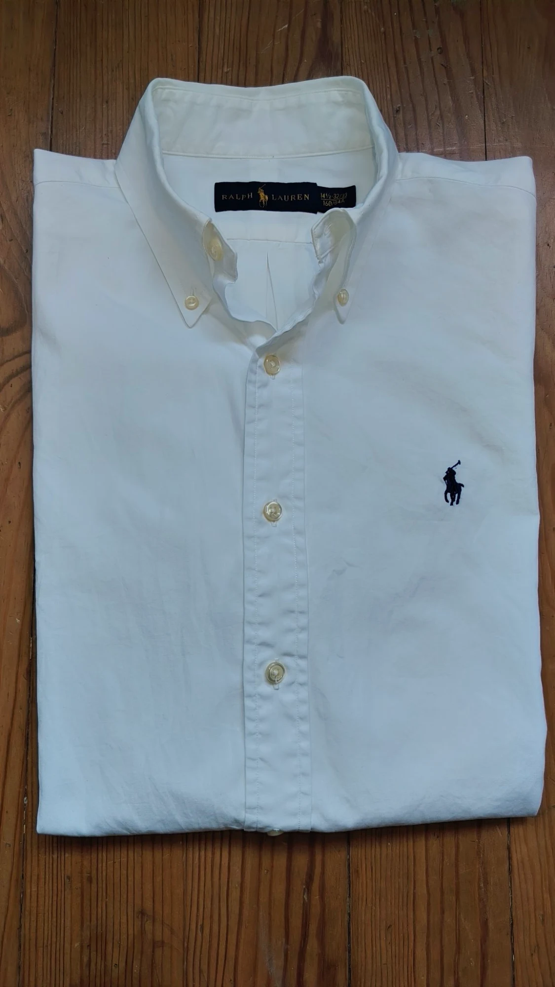 Chemise Ralph Lauren blanche à manches longues
