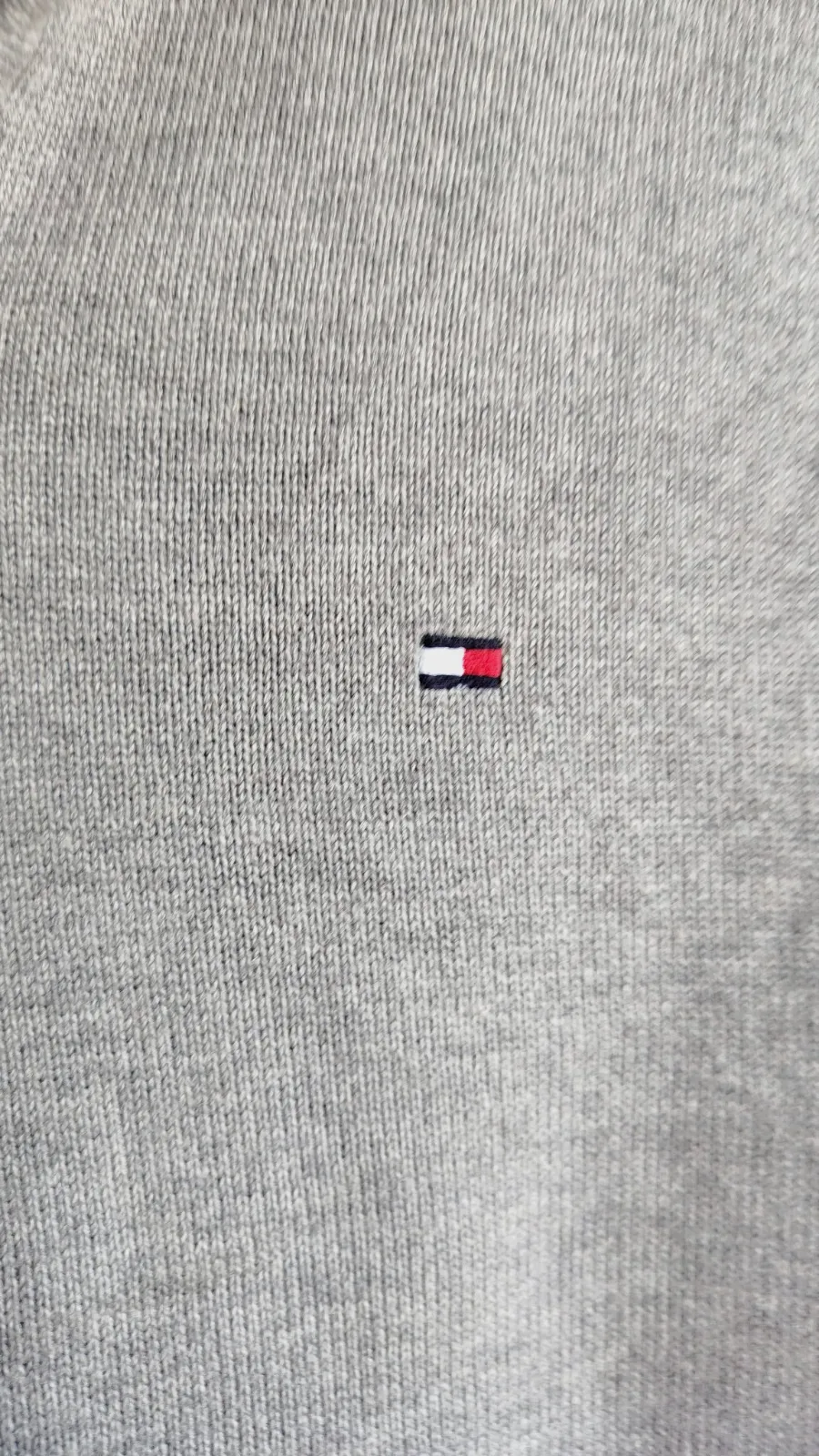 Pull col montant zippé Tommy Hilfiger gris – Tommy Hilfiger – taille XS 5