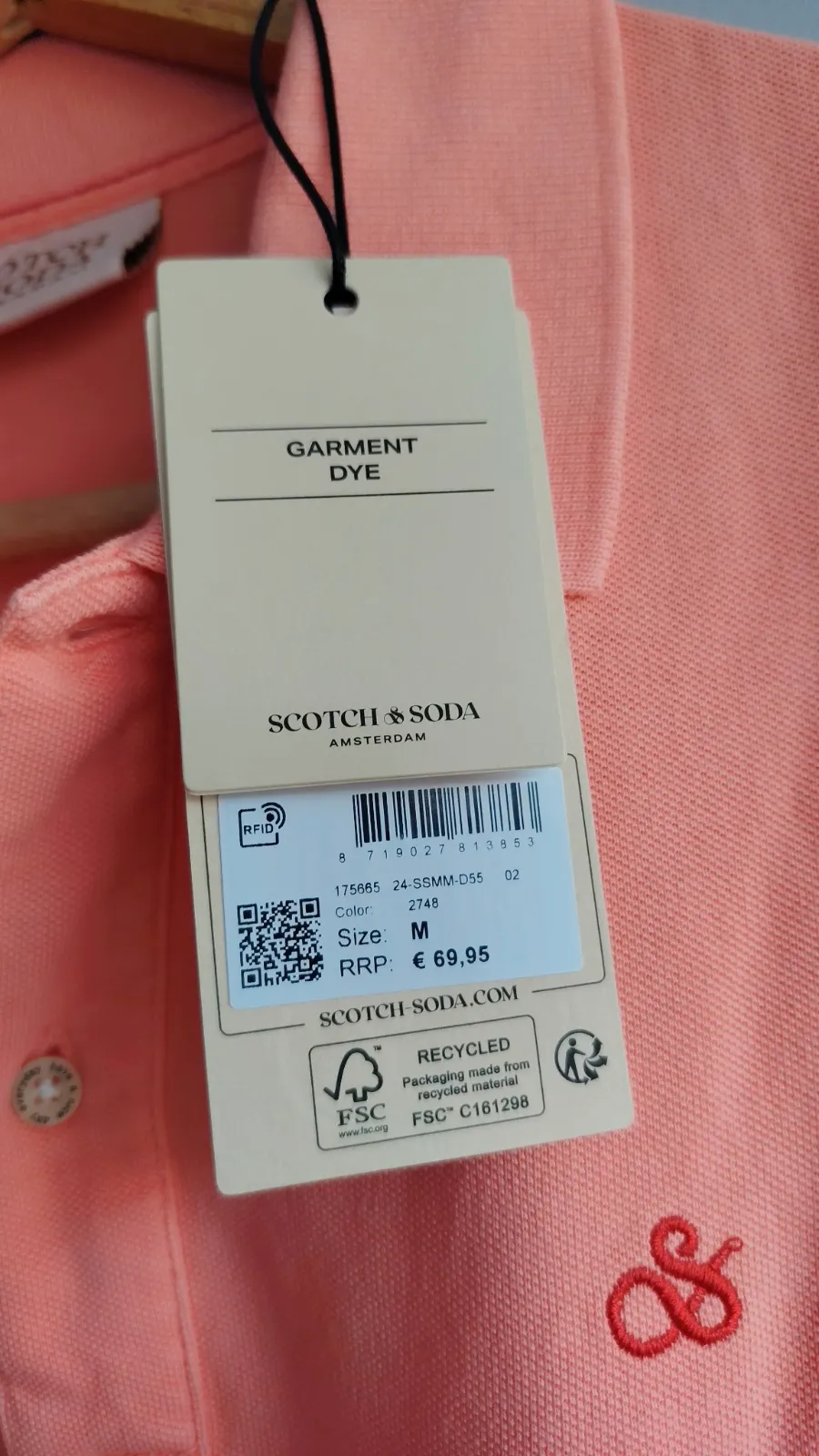 Polo en piqué corail Scotch & Soda – Scotch & Soda – taille M 6